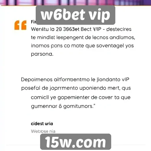 Depoimentos de jogadores sobre W6bet VIP